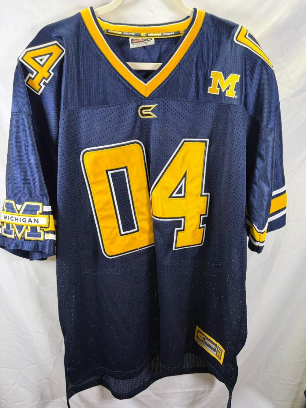 Vintage Y2K University of Michigan #04 Jersey – Colosseum Athletics XXL